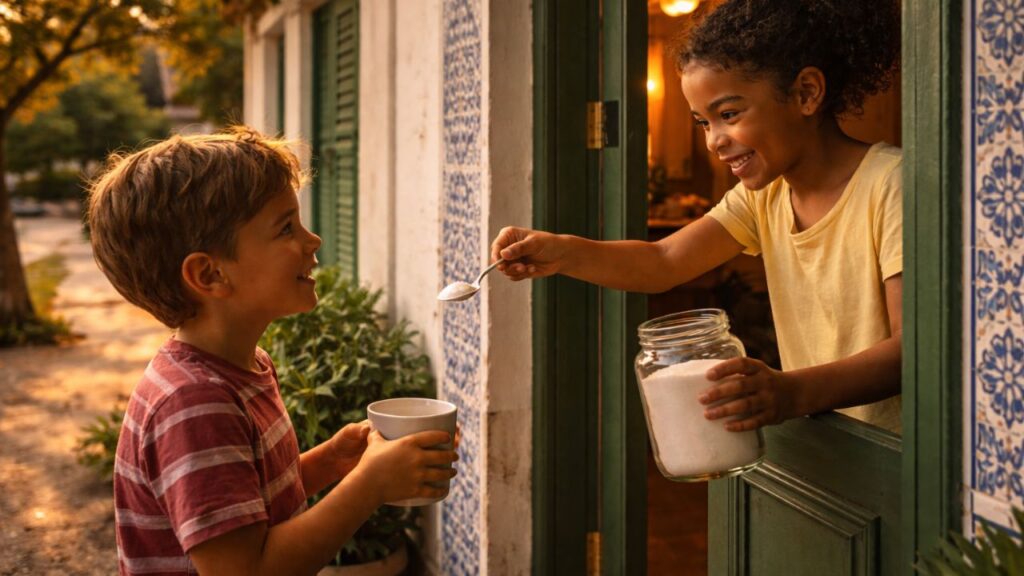 Quando pedir açúcar ao vizinho era algo totalmente normal no bairro