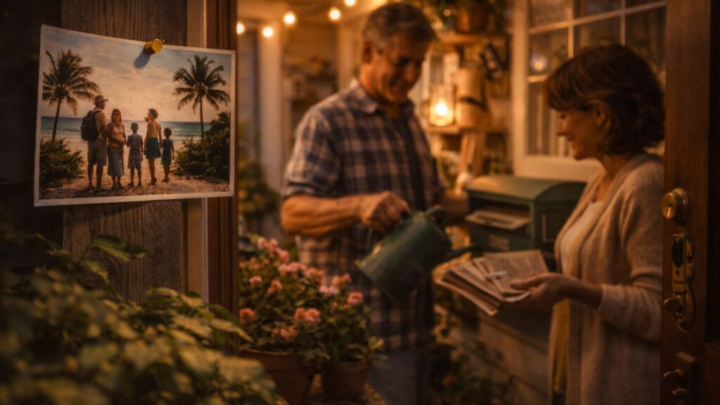 Houve um tempo em que os vizinhos cuidavam da casa quando a família viajava