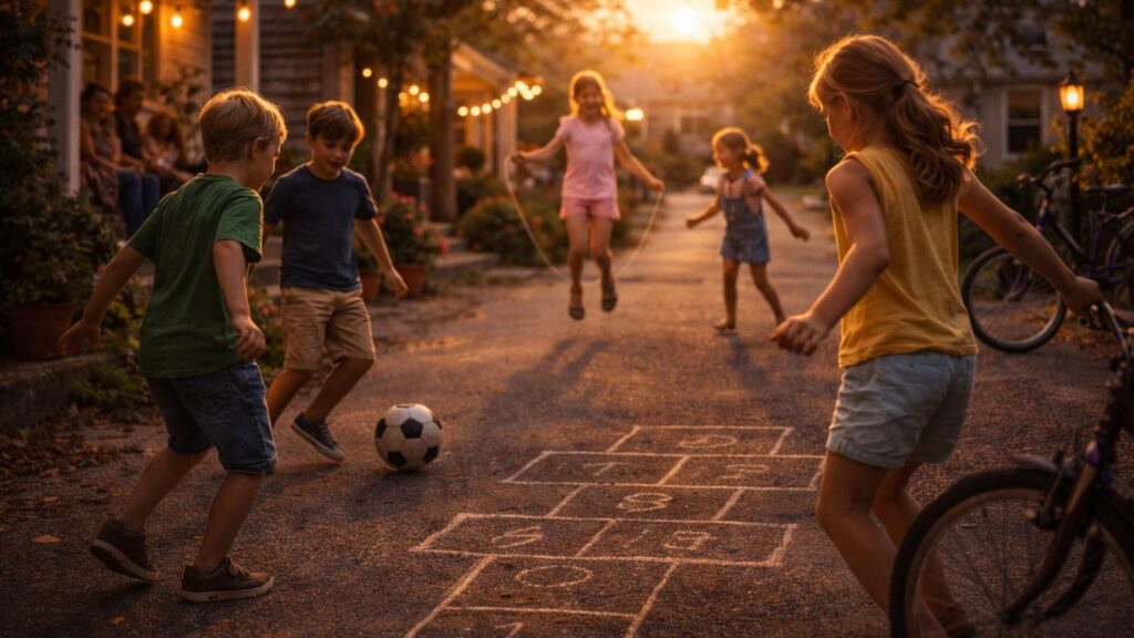 Quem cresceu nessa época vai lembrar das tardes cheias de brincadeiras na rua