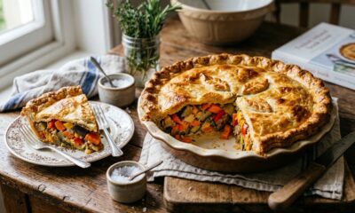 Prepare essa torta de legumes de liquidificador com massa macia e recheio leve perfeita para o almoço