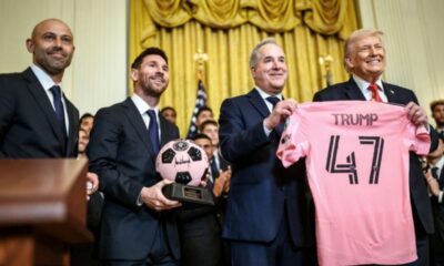 Trump elogia Palmeiras e erra nacionalidade de Suárez na Casa Branca