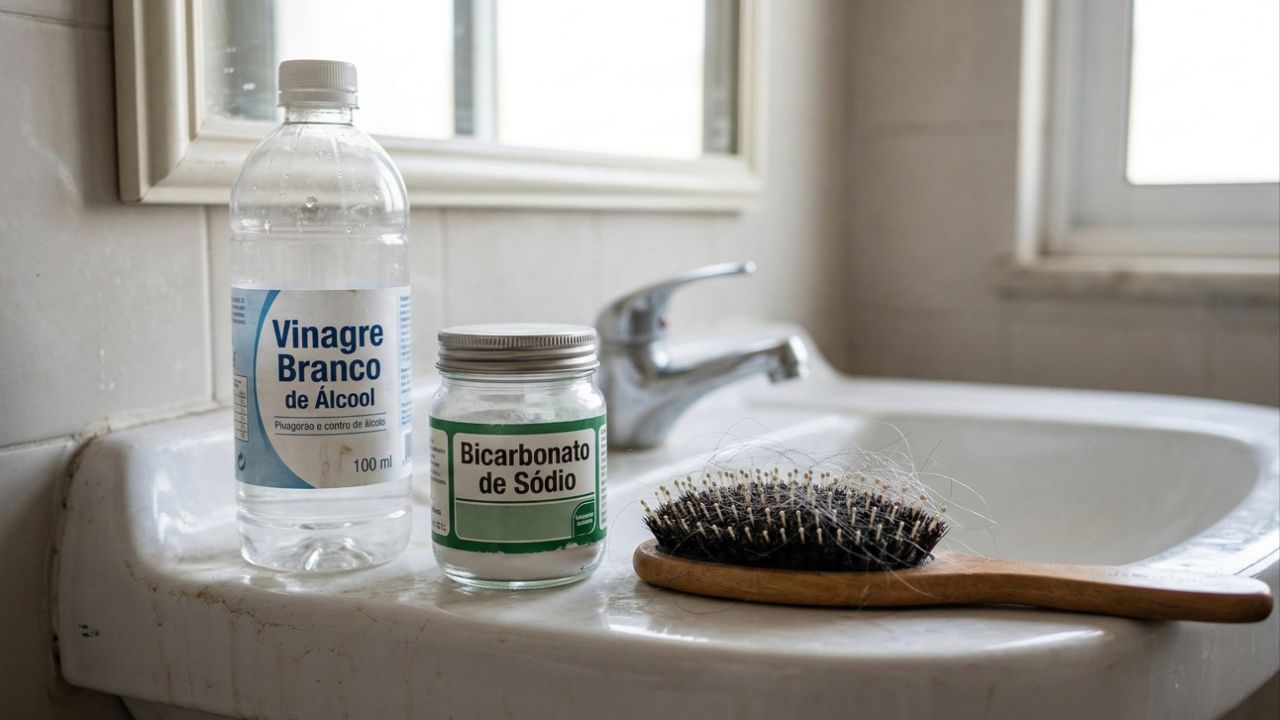 Aplicar vinagre branco com bicarbonato nos cabelos grisalhos: para que serve e por que dermatologistas alertam sobre o uso em 2026