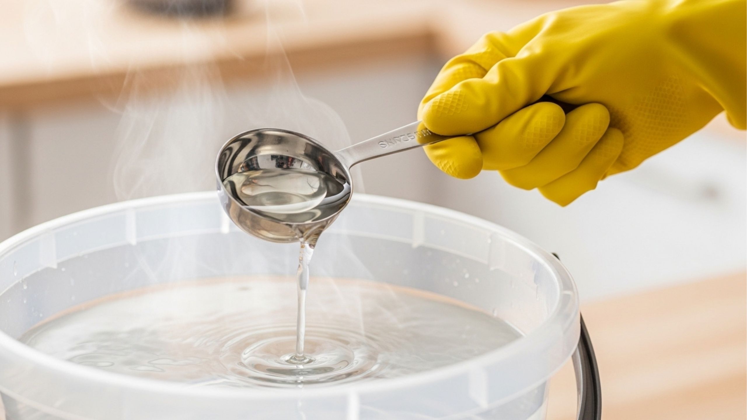 Não lavo mais o chão de casa todas as semanas! Basta uma colher de sopa diluída em água e o piso fica brilhando como novo