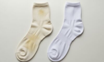 Adicione 4 colheres de sopa a 3 litros de água e até as suas meias mais antigas ficarão mais brancas do que a neve