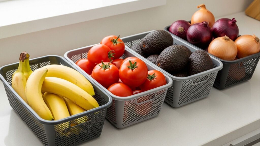 Você guarda seus tomates na geladeira? O armazenamento inadequado pode reduzir o sabor e a vida útil. Veja como armazenar frutas e verduras corretamente!