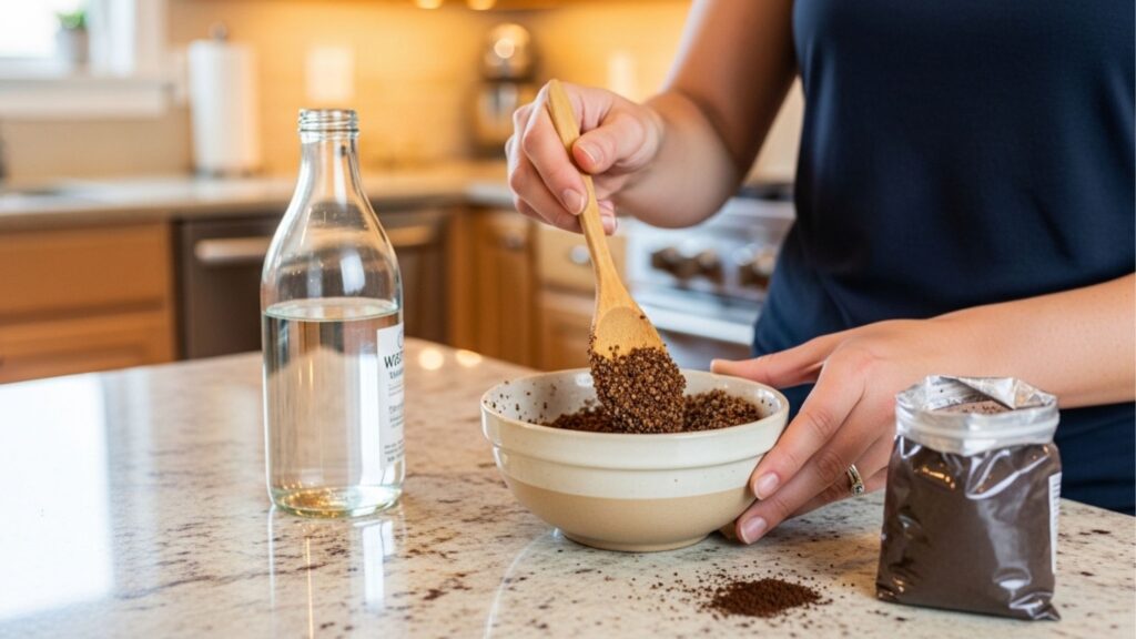 Misturar borra de café com vinagre: para que serve e por que é recomendado para limpar a cozinha
