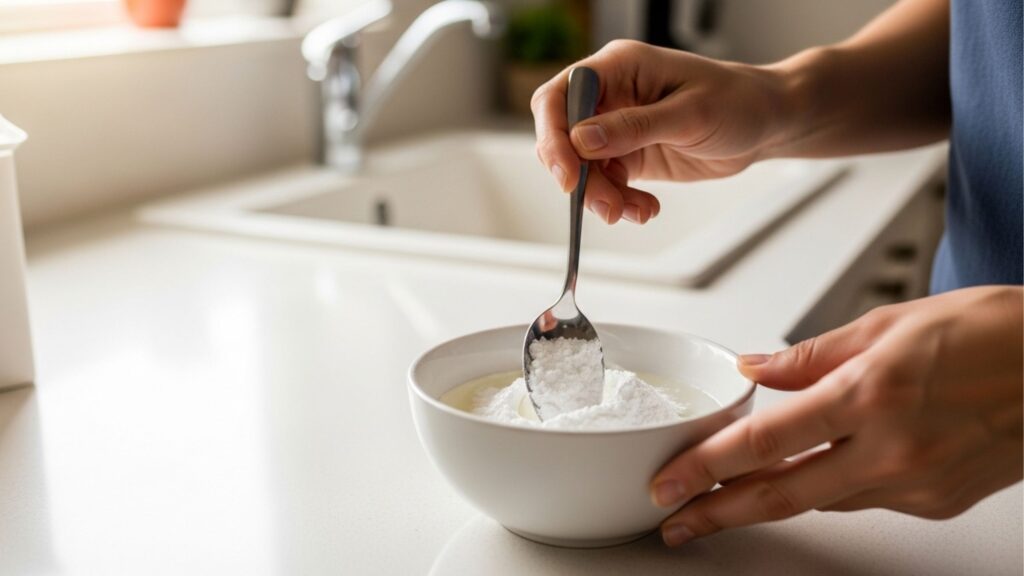 "Eu ia jogar fora porque estava velho"... Acontece que esse pó é, na verdade, um desengordurante multiuso para cozinha