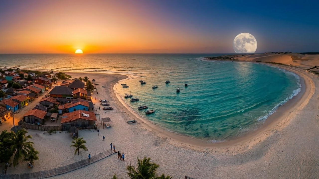 A vila onde não há asfalto nem postes de luz e a lua ilumina uma das 10 praias mais bonitas do mundo