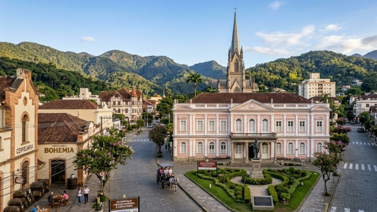 A “Cidade Imperial”, onde viveu o antigo rei, hoje encanta pelo clima europeu e tradição cervejeira no Brasil