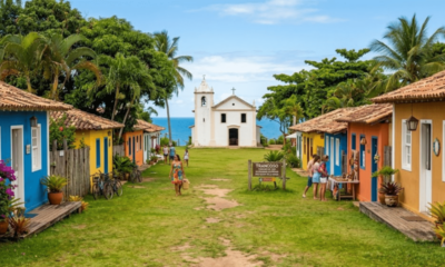 O vilarejo no Nordeste de 440 anos com casinhas coloridas que guarda um pequeno povoado simples