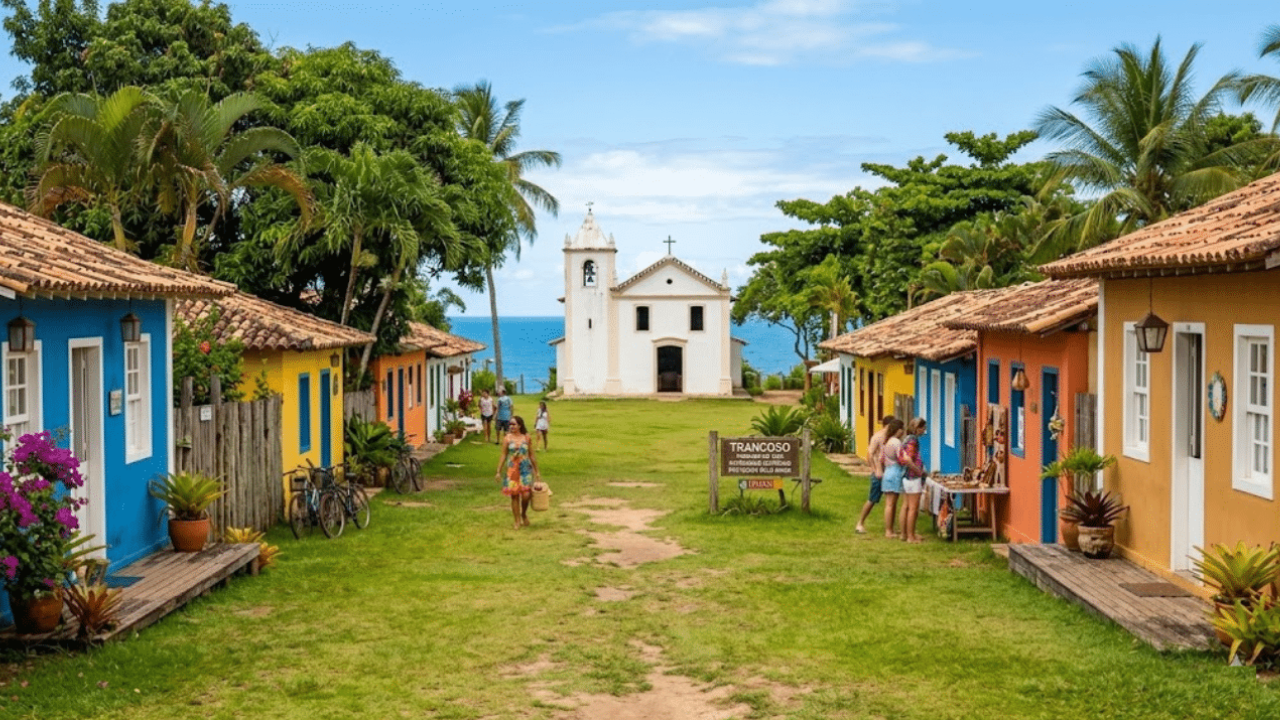 O vilarejo no Nordeste de 440 anos com casinhas coloridas que guarda um pequeno povoado simples