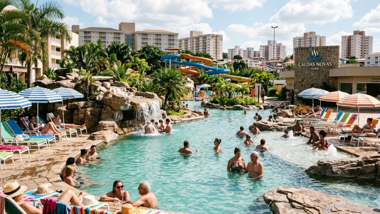 Onde águas quentes aliviam o estresse, essa cidade de Goiás oferece bem-estar e lazer o ano inteiro