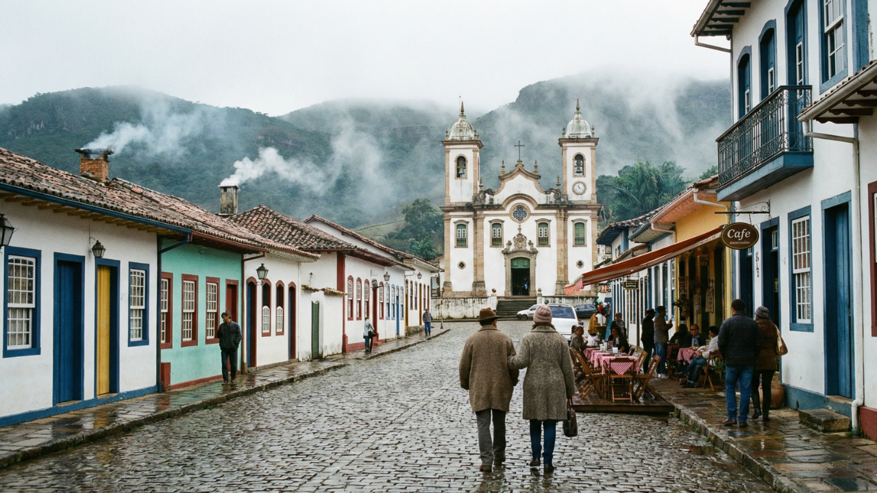 O pequeno vilarejo de poucos moradores a 1.300 m de altitude nas montanhas que encanta turistas em busca de conforto