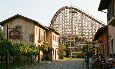 Um pedacinho da Itália no Brasil abriga a maior montanha-russa de madeira da América Latina e encanta turistas
