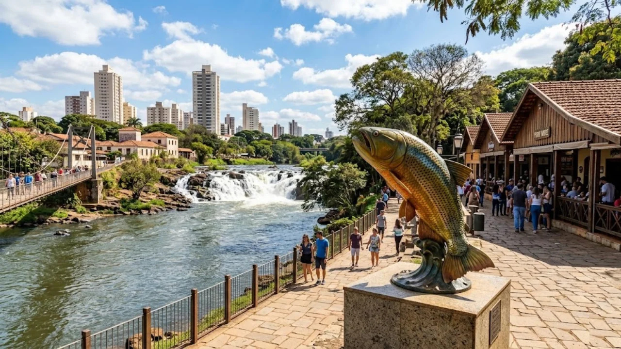 Fundada em 1767, o “lugar onde o peixe para” conquista a atenção de quem ama um belo pôr do sol no interior paulista