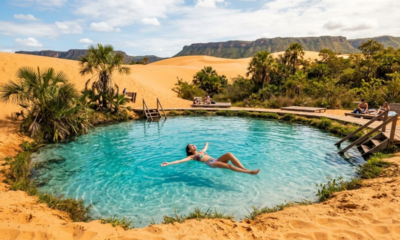 O "Deserto molhado do Brasil" desafia a gravidade com águas onde ninguém pode afundar e dunas douradas