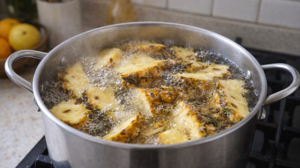 Casca de abacaxi é um anti-inflamatório natural forte e o jeito de consumir muda tudo