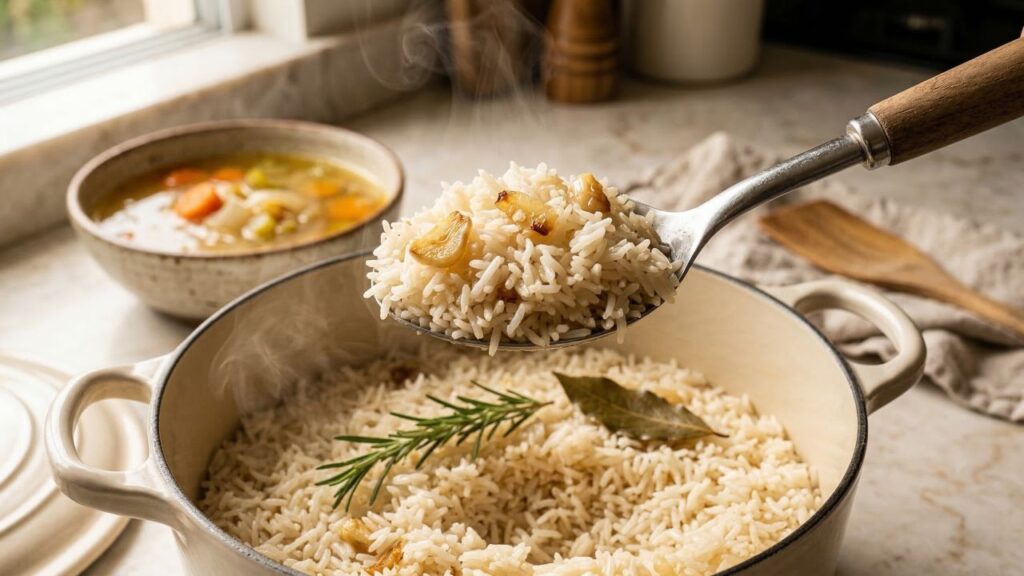 Arroz sem graça nunca mais: o ingrediente que transforma o arroz branco em um prato mais aromático e saboroso