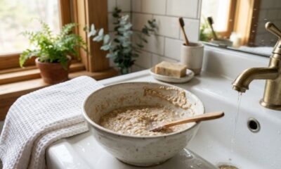 O segredo da aveia com água morna para acordar com a pele radiante todos os dias