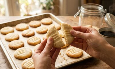 Esse biscoito amanteigado caseiro fica pronto em 30 minutos, ideal para servir ainda quentinho para visitas