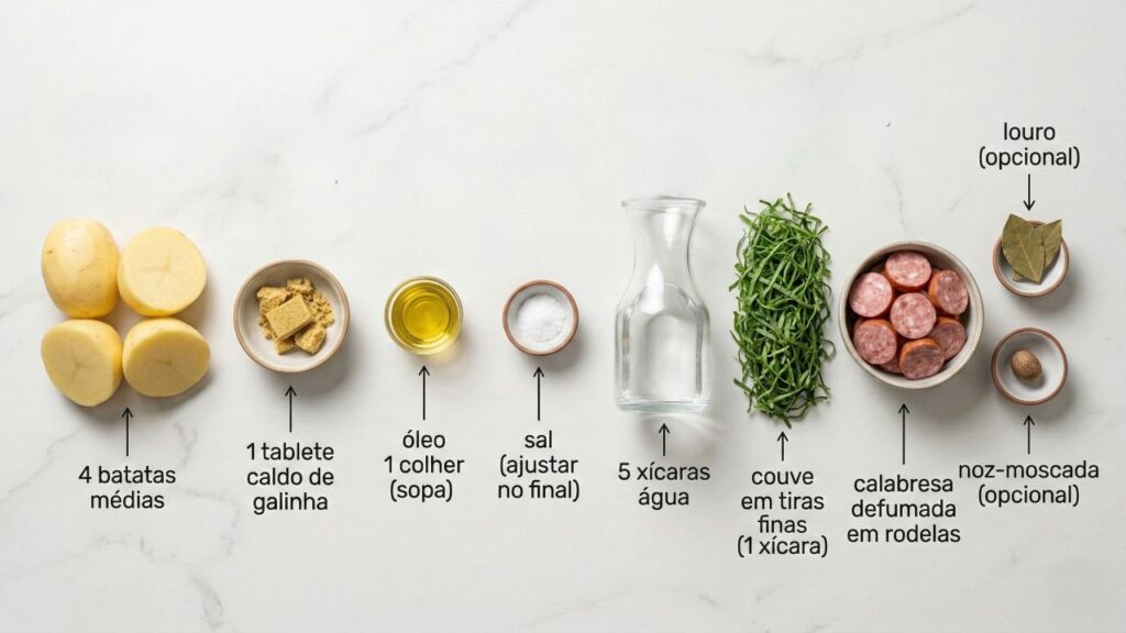 Esse caldo verde fica pronto em 30 minutos e ganha cremosidade sem farinha