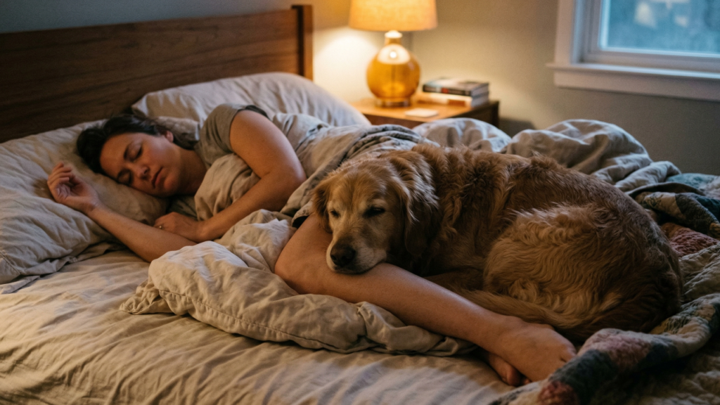 Dormir com seu cachorro pode ter benefícios, mas também alguns porém