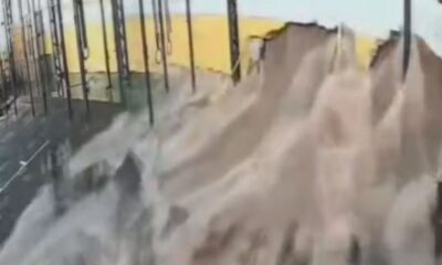 Vídeo: chuva destrói academia de crossfit e causa prejuízo de R$ 500 mil