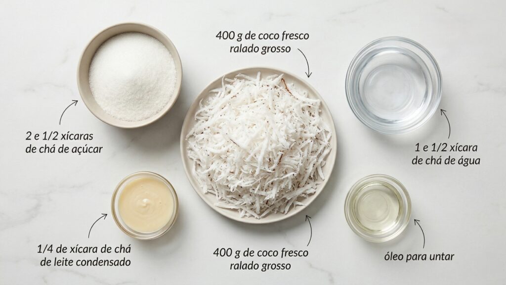 Coloque coco fresco na calda e faça uma cocada caseira perfeita para servir como sobremesa