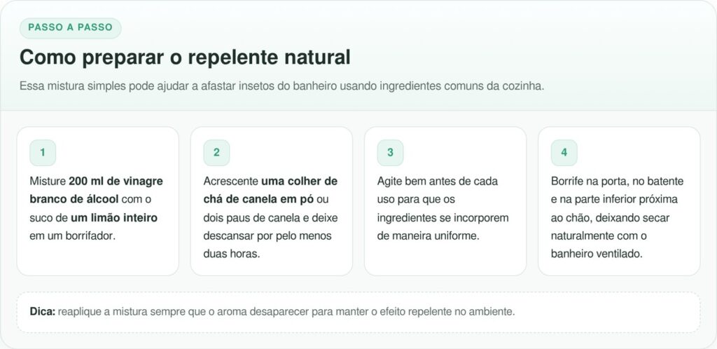 Vinagre, canela e limão: misture tudo, aplique na porta do banheiro e veja a mágica acontecer