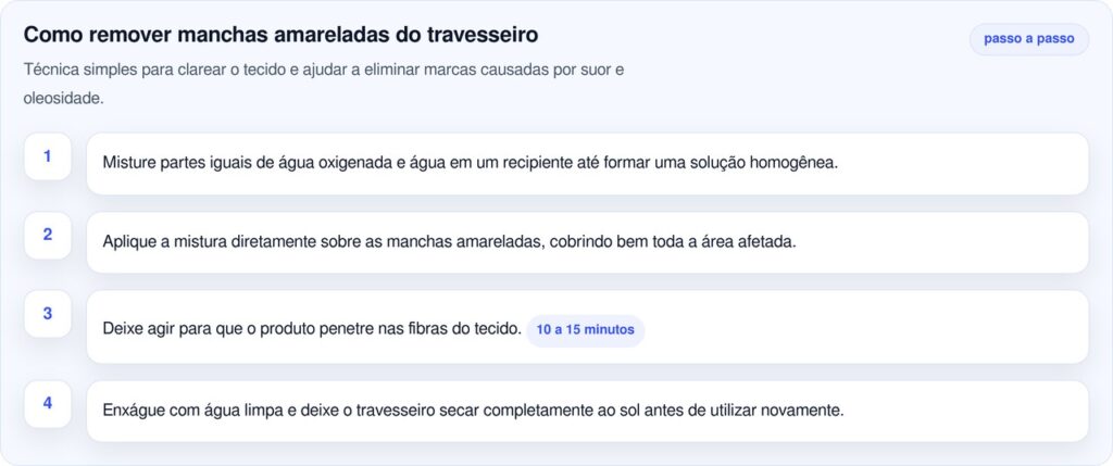 Travesseiros amarelados recuperam a cor com solução rápida e econômica