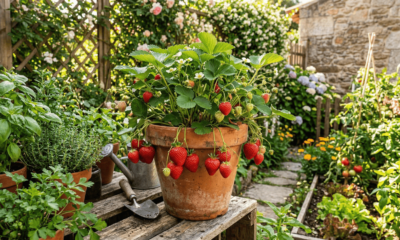 Adicione 1 colher de sopa sob cada planta e você terá uma colheita gigante de morangos: Ótimo fertilizante caseiro
