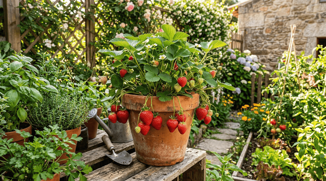 Adicione 1 colher de sopa sob cada planta e você terá uma colheita gigante de morangos: Ótimo fertilizante caseiro