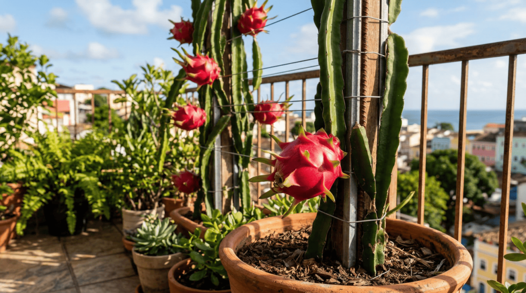 Plantar pitaya em casa surpreende pela beleza da flor e pelo preço que a fruta alcança no mercado