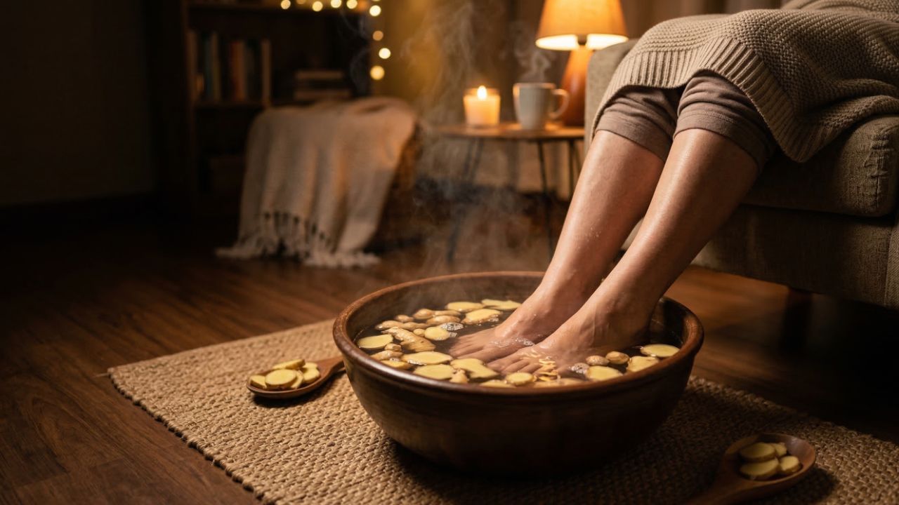 Aprenda a receita do escalda-pés com gengibre que combate os pés frios e turbina a sua circulação