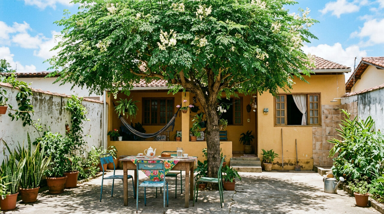 A árvore africana que cresce rápido no quintal pequeno, faz sombra no verão e não racha a calçada com as raízes