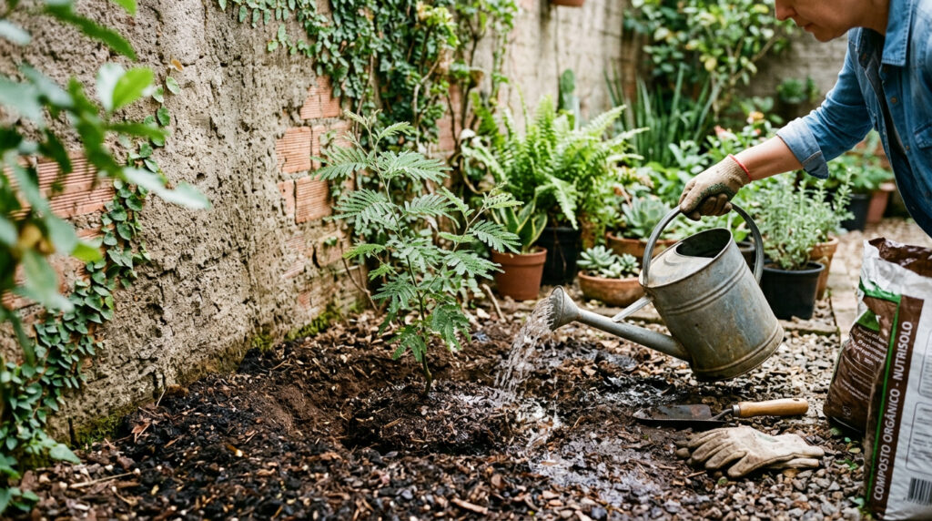 A árvore africana que cresce rápido no quintal pequeno, faz sombra no verão e não racha a calçada com as raízes