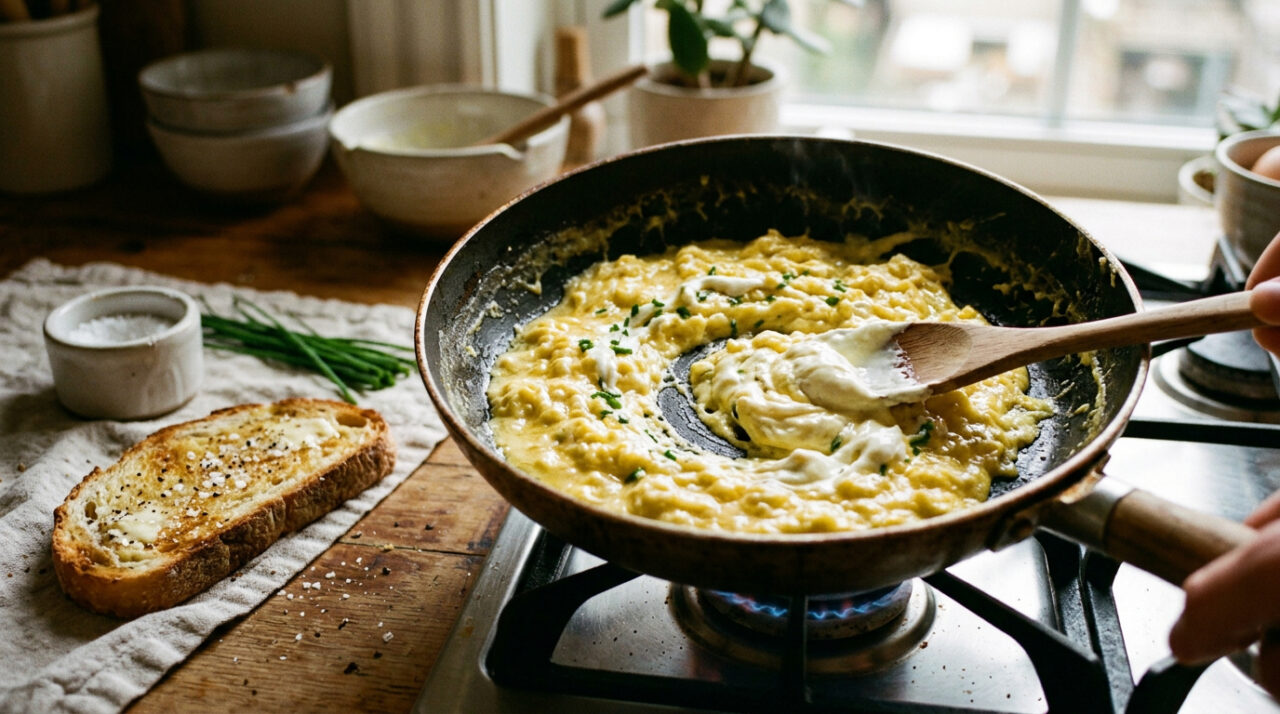 Não use mais óleo para seus ovos mexidos: um ingrediente simples os deixará maravilhosamente fofinhos