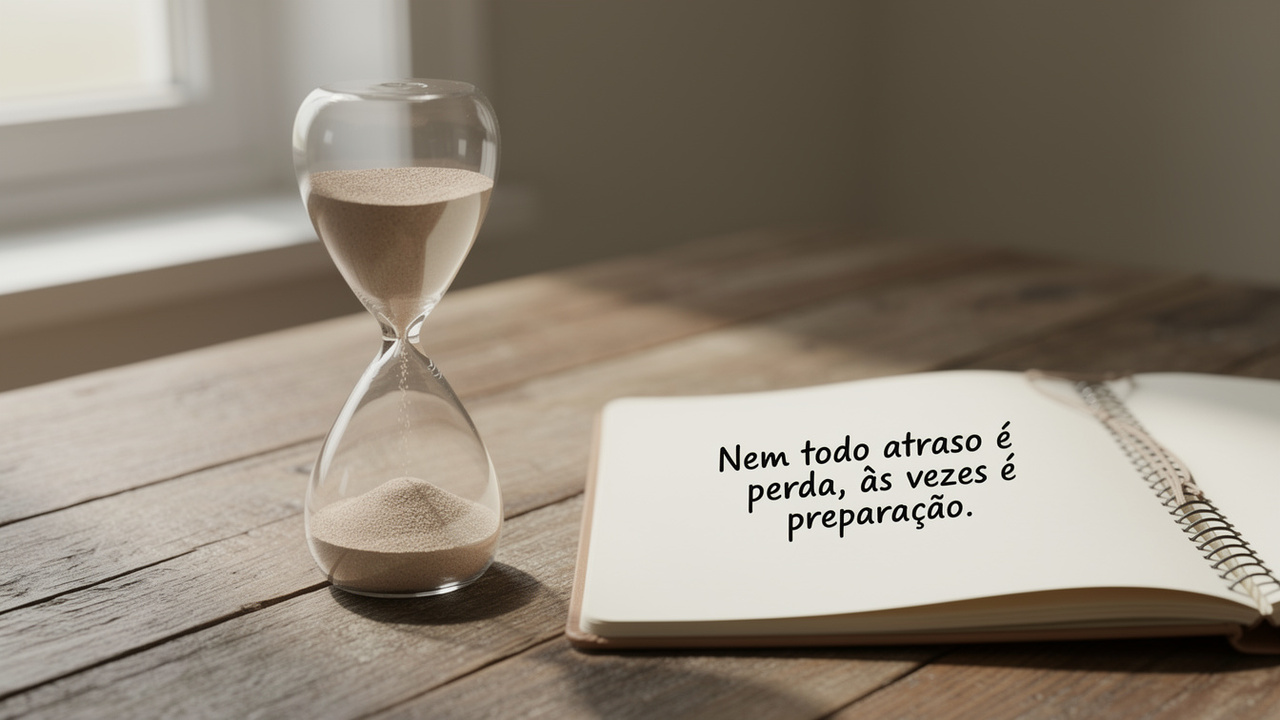 Eclesiastes 3:1: “Nem todo atraso é perda, às vezes é preparação para algo maior”