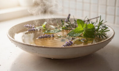 Aprenda a fazer um banho matinal com ervas aromáticas para despertar o corpo e começar o dia com leveza