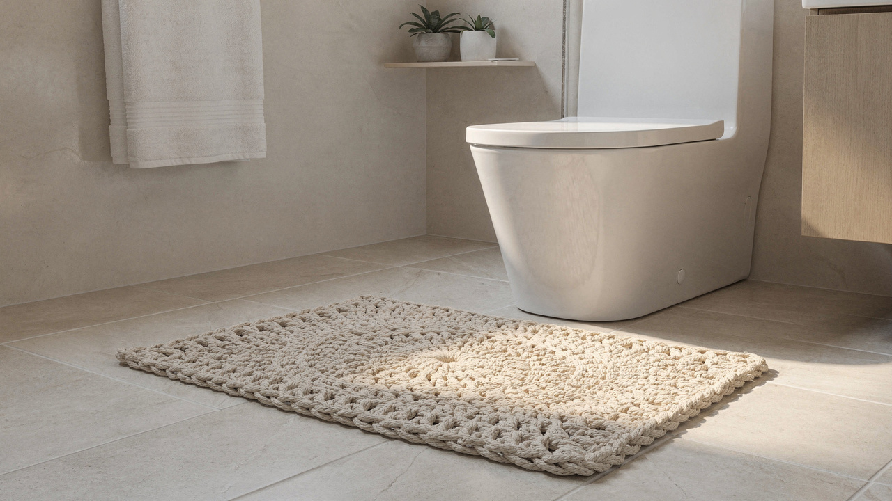 Jogo de banheiro em crochê ainda vale a pena? Veja quando ele valoriza a decoração