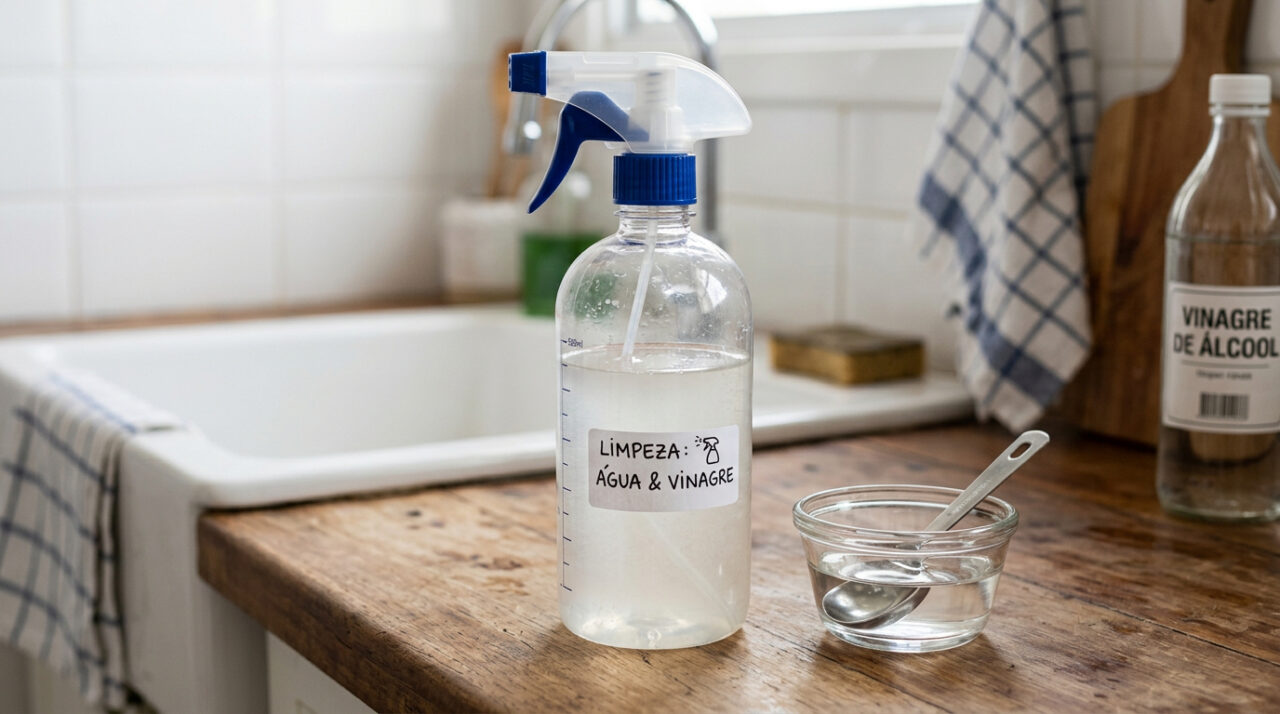 Borrifar vinagre com água nos azulejos da cozinha: para que serve, quando usar e por que ajuda na cozinha