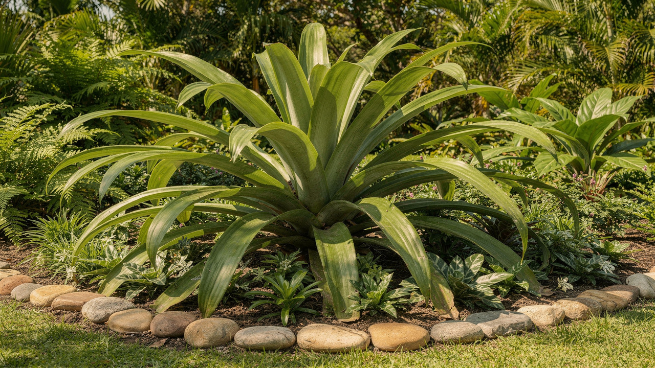 Bromélia imperial no jardim pode transformar qualquer espaço em um cenário tropical