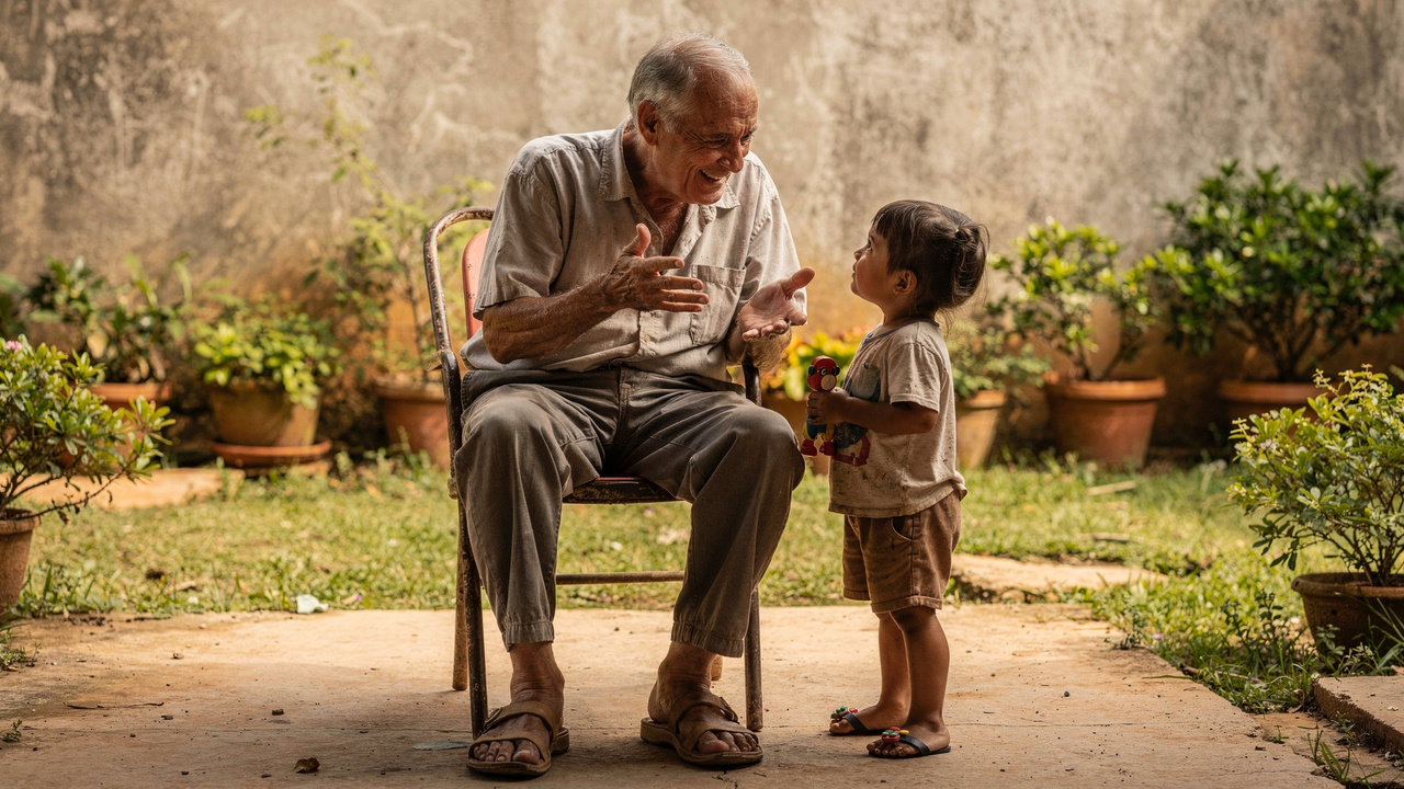 Nossos pais ensinavam que quando um mais velho falava a gente parava e prestava atenção