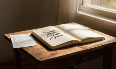 Frase do dia: pequenos passos também revelam progresso e podem renovar sua esperança com calma