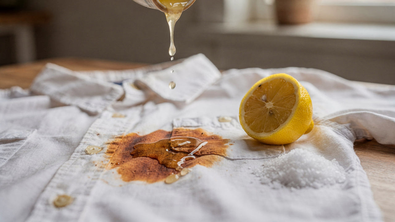 Aprenda como remover mancha de ferrugem da roupa usando apenas um truque com limão