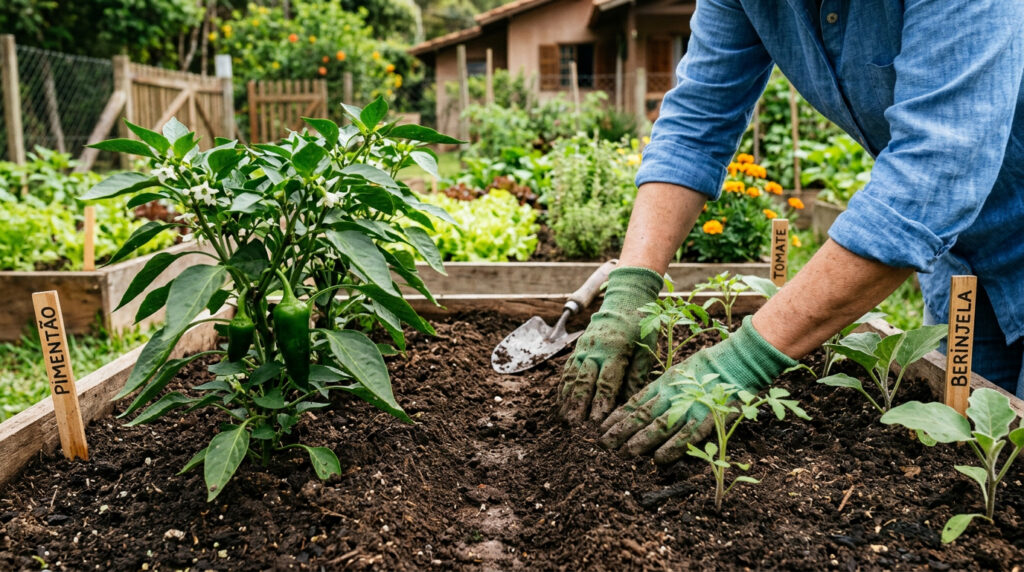 Essas plantas não devem ser plantadas perto de pimentões, elas são os piores vizinhos da horta
