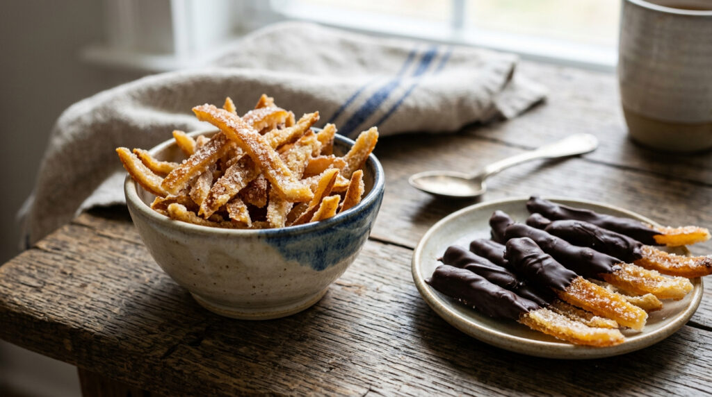 Assar casca de laranja no forno com açúcar: por que essa receita simples chama atenção de quem gosta de doces