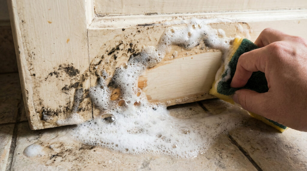 Borrifar vinagre com bicarbonato de sódio na porta do banheiro: por que isso é recomendado e para que serve