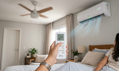 Deixar o ar condicionado ligado ou desligar e ligar novamente ao sair por pouco tempo: qual é a opção mais eficiente em termos de energia