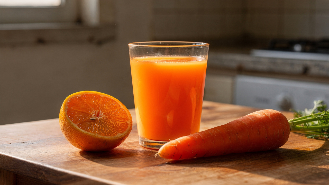 Transforme suas manhãs com o suco de laranja e cenoura que garante disposição e afasta a preguiça